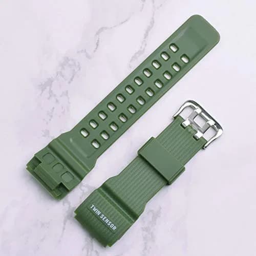 OliBoPo Silicone Watch Strap for Casio G-Shock GG-1000 | Durable, Lightweight, Water-Resistant (16mm, Green) thumbnail 3