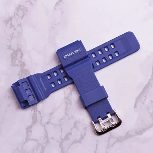 OliBoPo Silicone Watch Strap for Casio G-Shock GG-1000, Blue | Durable, Water-Resistant, Snug Fit thumbnail 2