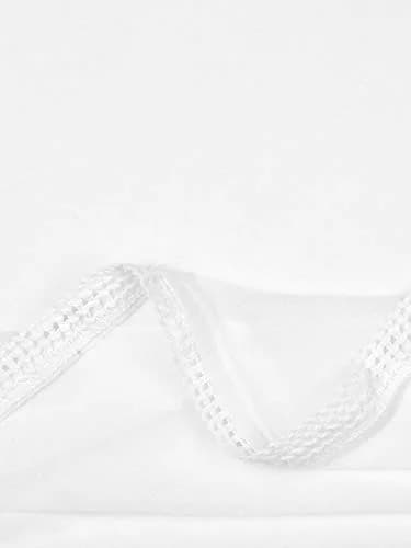 DUPATTA BAZAAR Woman's White Chiffon Dupatta 2.5 meters | Elegant Border for Occasions thumbnail 6