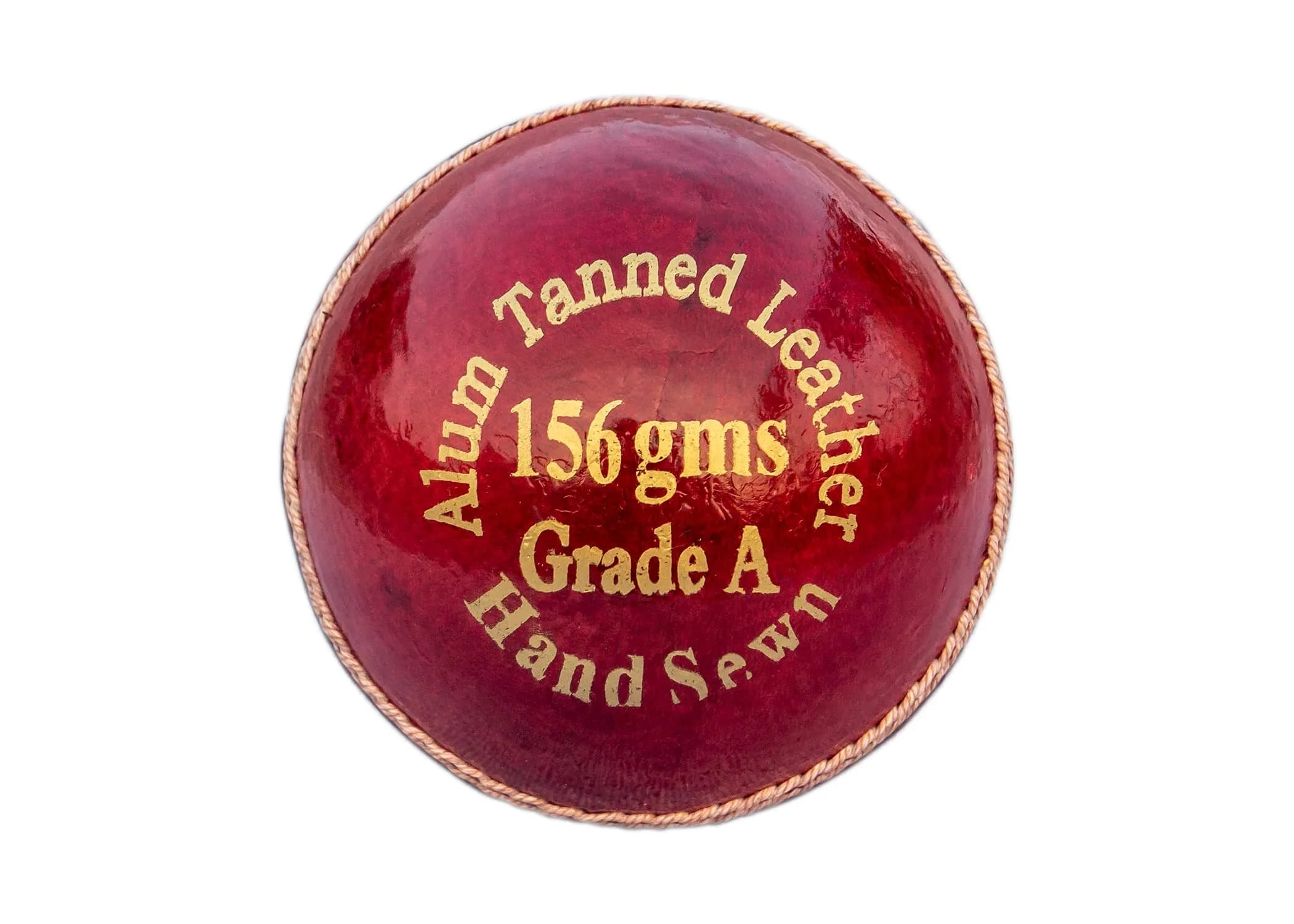 Red Cherry Hand Made Red Leather Cricket Ball, Youth Size, 156g (5.5 oz) | Premium Indian Leather for Beginners - view 4