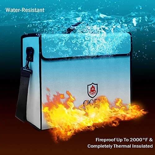 Cioey Fireproof Document Bag XL | Thermal Insulated & Waterproof thumbnail 3