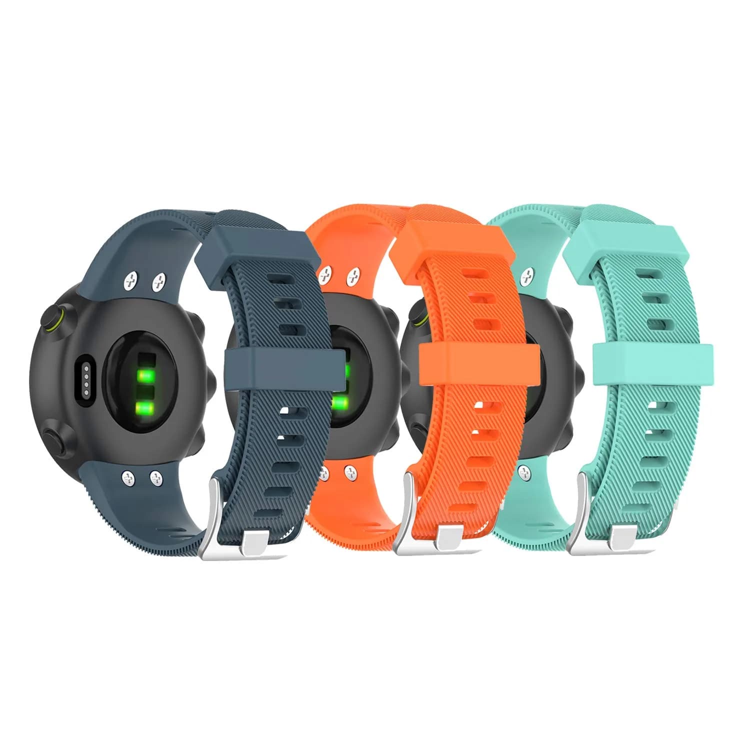 E ECSEM Garmin Forerunner 45/45S Silicone Watch Band 3 Pack | Breathable, Eco-Friendly, Comfortable Fit (70-120 chars)