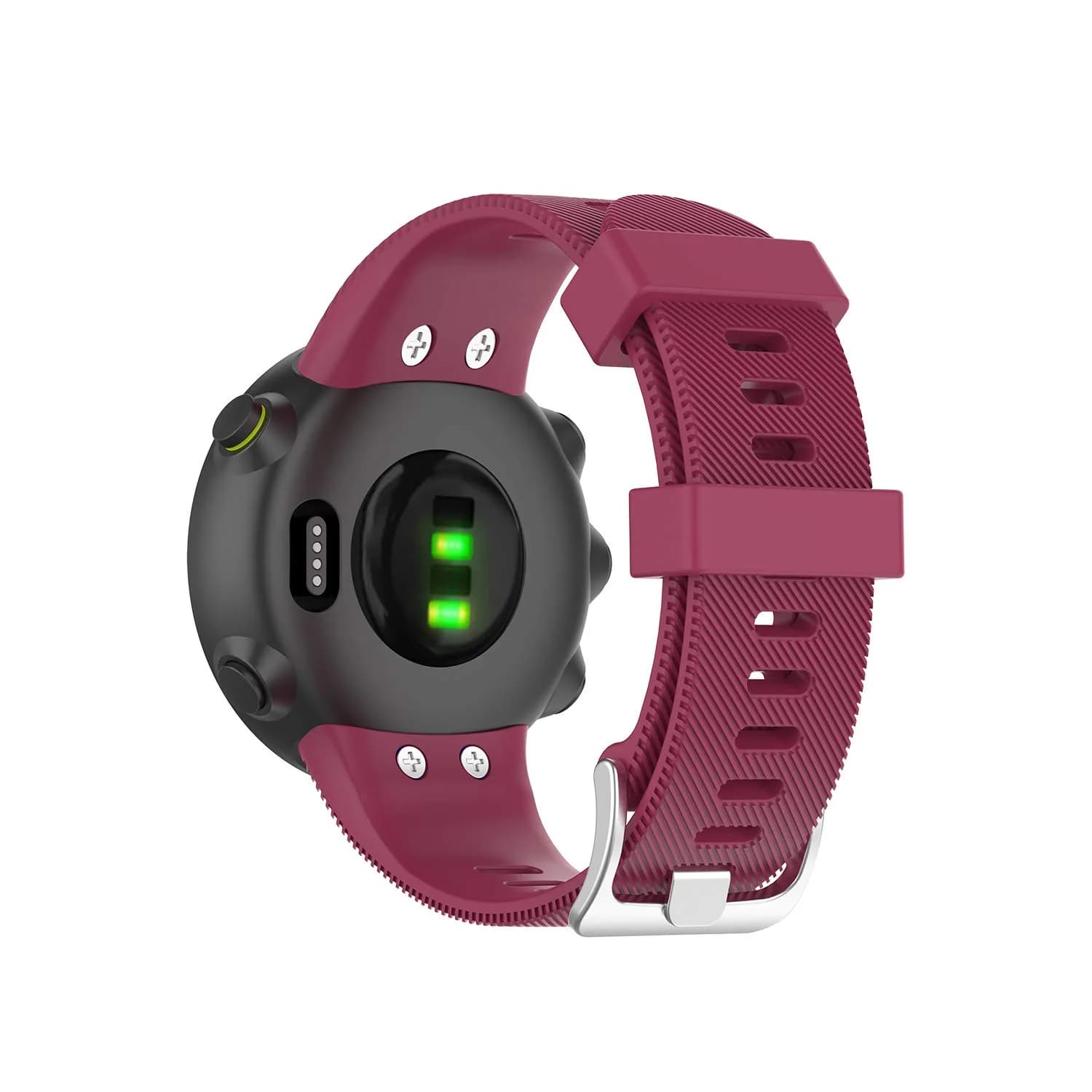 E ECSEM Compatible Garmin Forerunner 45 Bands Women Men Liquor Red | Breathable Silicone Replacement Strap — Liquor Red