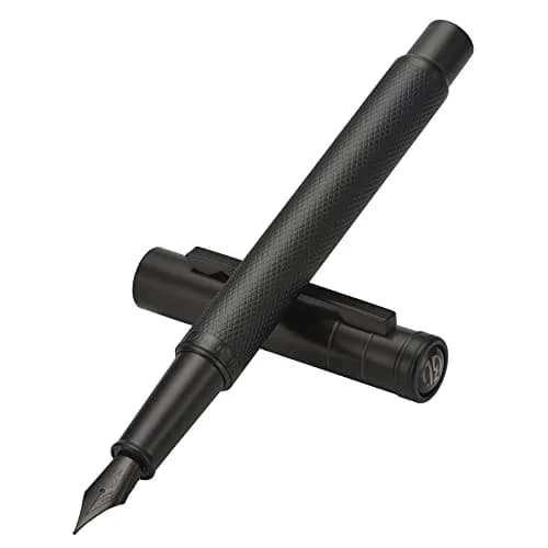 Asvine Matte Black Forest Fountain Pen Extra Fine Nib | Smooth Ink Flow for Students & Professionals thumbnail 8