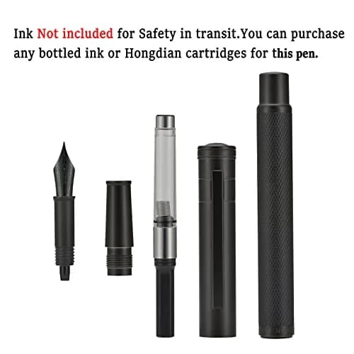 Asvine Matte Black Forest Fountain Pen Extra Fine Nib | Smooth Ink Flow for Students & Professionals thumbnail 3