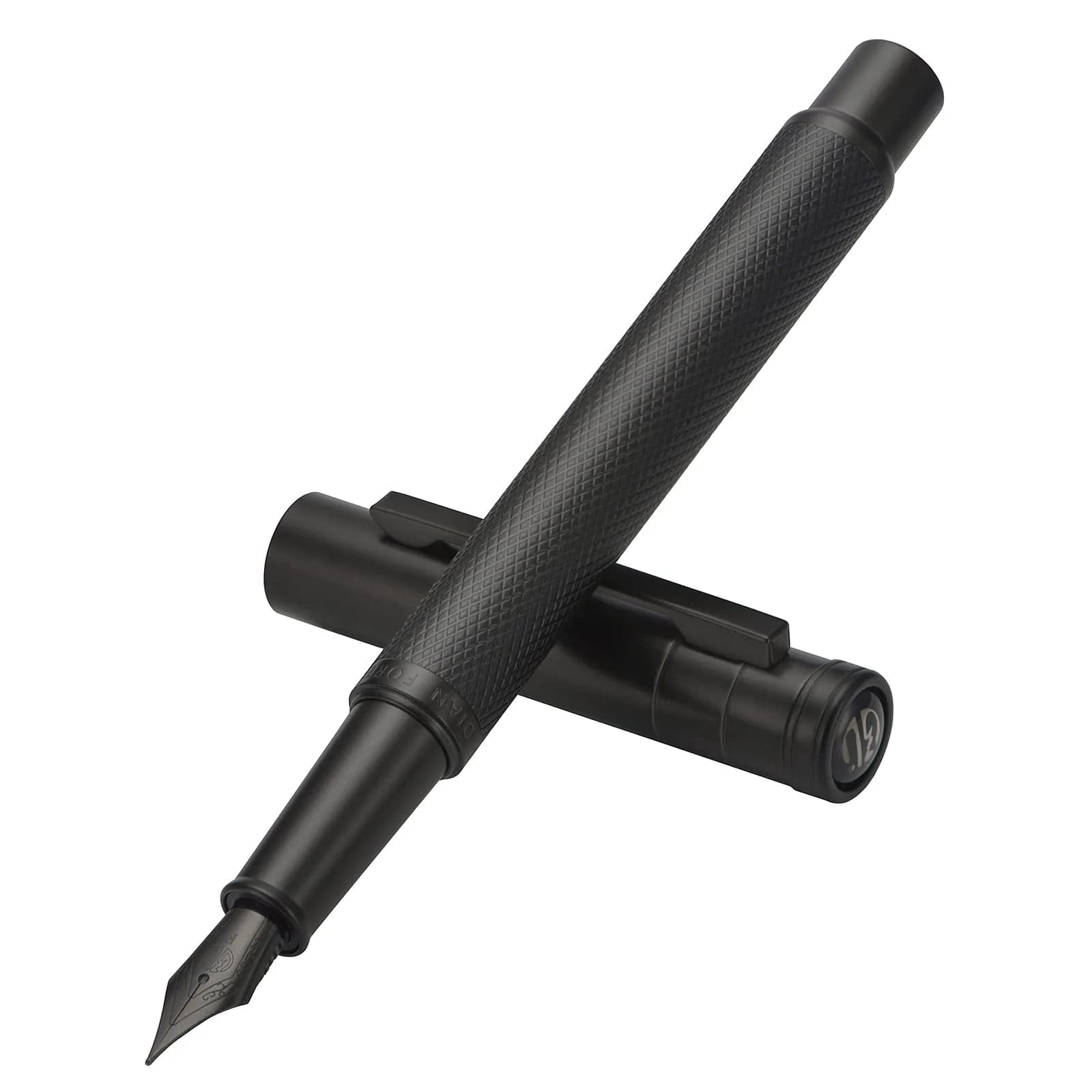 Asvine Hongdian 1851 Fountain Pen Blade Nib 13.8cm (5.4in) | Smooth Ink Flow for Daily Writing — Black / Fine Point
