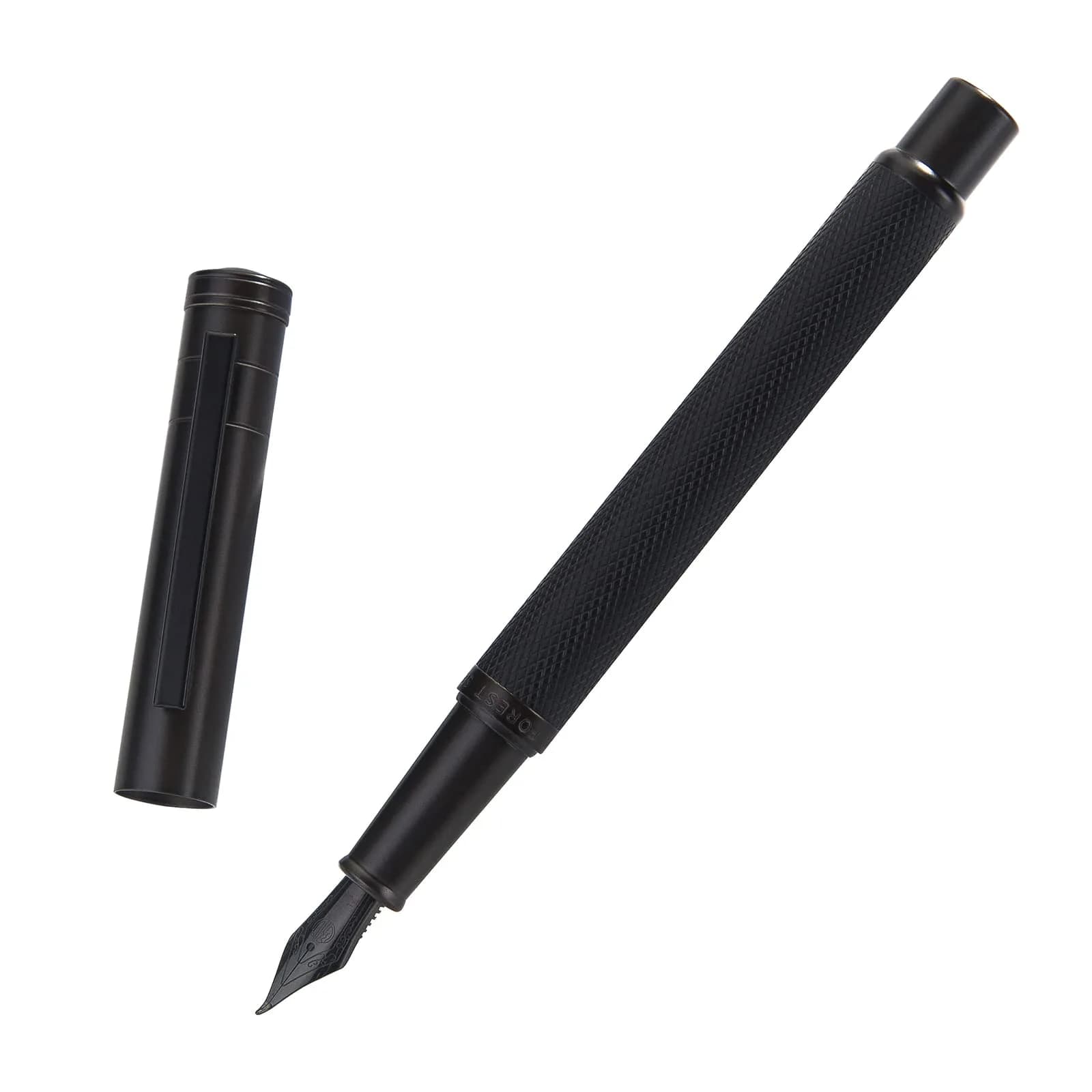 Asvine Hongdian 1851 Fountain Pen Blade Nib 13.8cm (5.4in) | Smooth Ink Flow for Daily Writing — Black / Bent Point