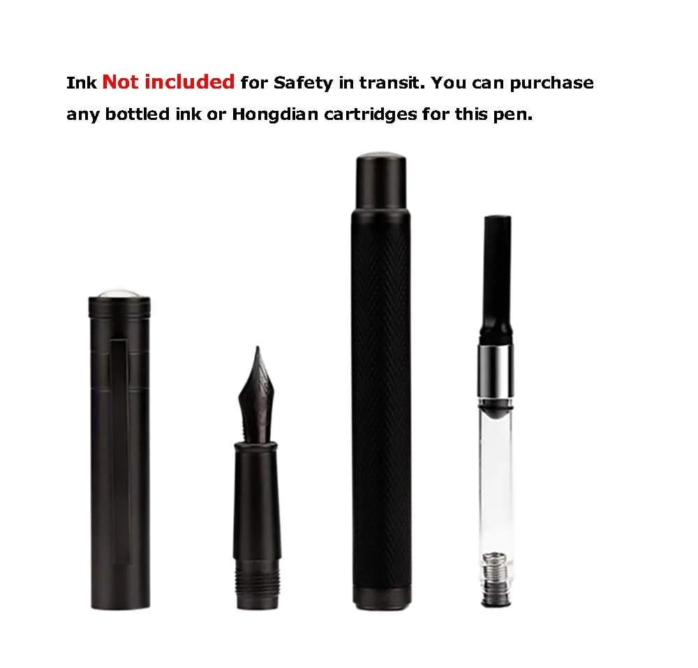 Asvine Black Forest Fude Pen, Bent Nib Calligraphy Fountain Pen 13.8cm (0.5-1.2mm) | Smooth Ink Flow - view 4