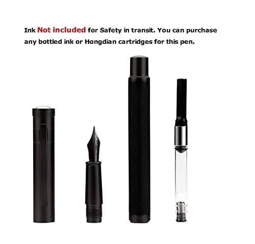 Asvine Black Forest Fude Pen, Bent Nib Calligraphy Fountain Pen 13.8cm (0.5-1.2mm) | Smooth Ink Flow thumbnail 4