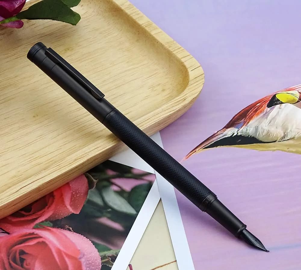 Asvine Black Forest Fude Pen, Bent Nib Calligraphy Fountain Pen 13.8cm (0.5-1.2mm) | Smooth Ink Flow - view 8