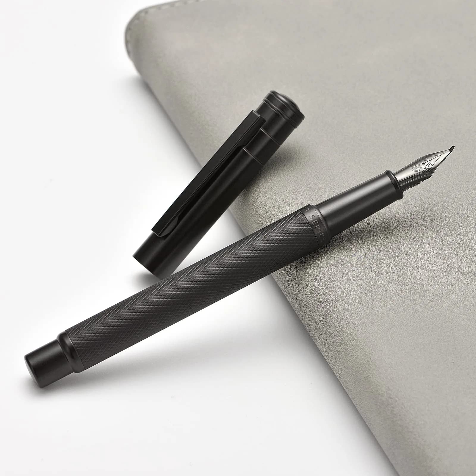 Asvine Black Forest Fude Pen, Bent Nib Calligraphy Fountain Pen 13.8cm (0.5-1.2mm) | Smooth Ink Flow - view 2