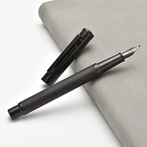 Asvine Black Forest Fude Pen, Bent Nib Calligraphy Fountain Pen 13.8cm (0.5-1.2mm) | Smooth Ink Flow thumbnail 2