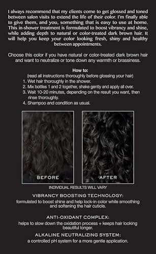Kristin Ess Signature Hair Gloss Bittersweet Dark Brunette 118ml (4 Fl Oz) | Tones Brassiness & Boosts Shine thumbnail 3