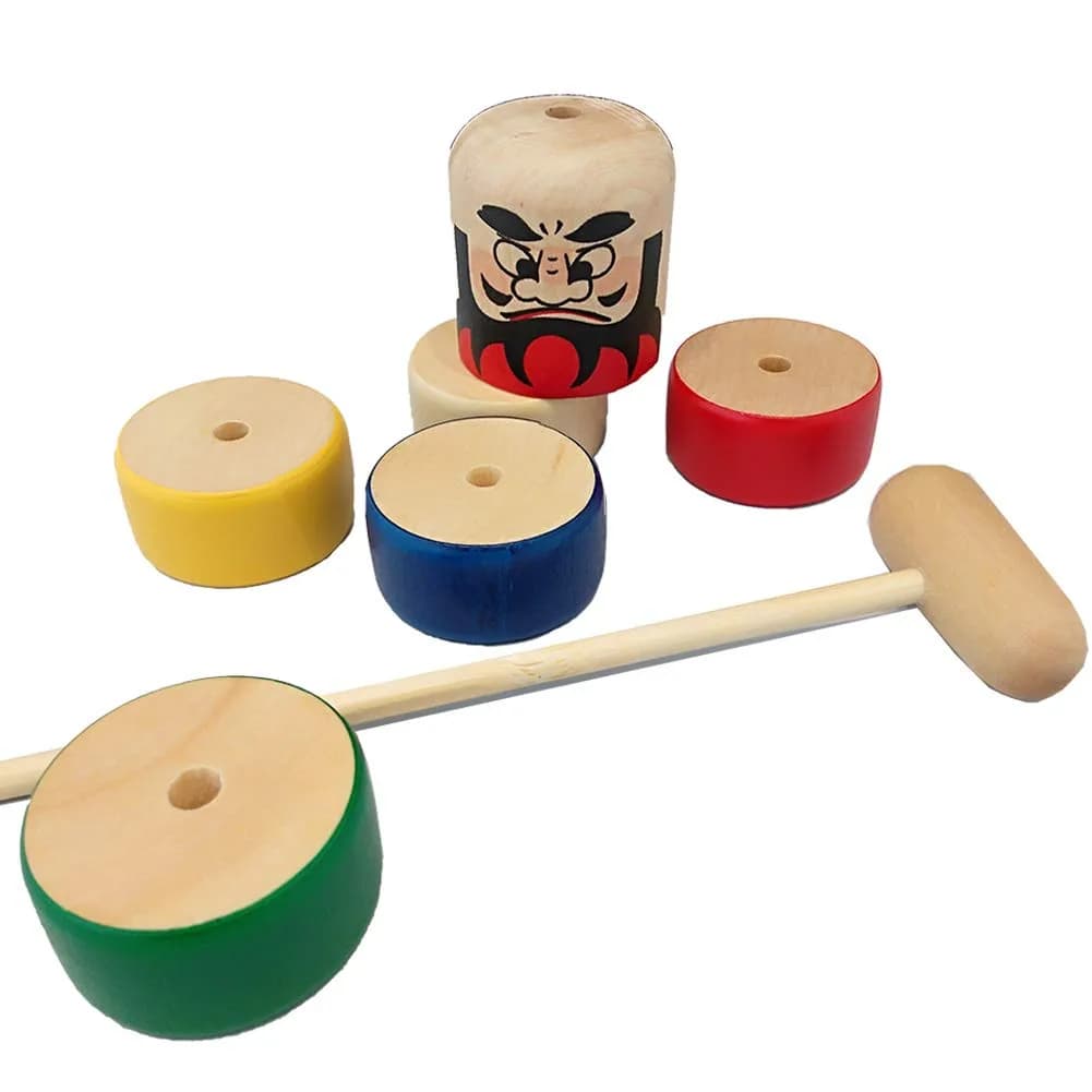Tomerry Daruma Otoshi Japanese Traditional Game 18.3cm (7.2in) | Educational Toy for Kids & Adults - view 4