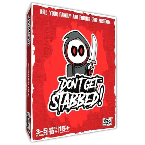 Rookie Mage Games Don't Get Stabbed! Adult Horror Card Game | Halloween Party Fun (70-120 chars) thumbnail 1
