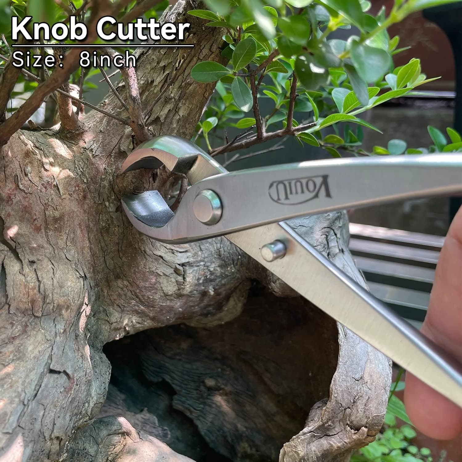 VOUIU 210mm (8.27in) Stainless Steel Knob Cutter | Precision Pruning for Bonsai Tumors & Knots - view 3