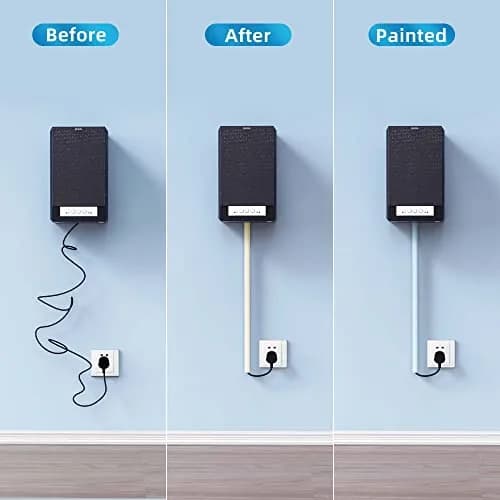 Yecaye Mini Cord Hider Channel 128in (3.6m) | Conceals Single Mini Wire thumbnail 5