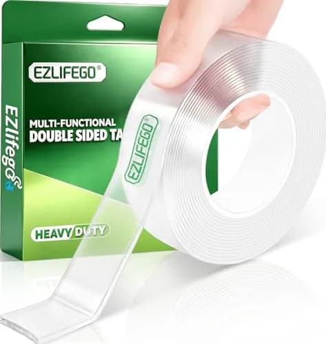 EZlifego Heavy Duty Invisible Bond Nano Mounting Tape 16.5 Feet (4.9m) | Strong Adhesion for DIY Projects thumbnail 1