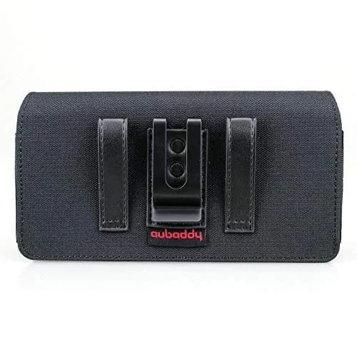 aubaddy Dual Phone Holster Pouch for 2 Phones | Magnetic Belt Clip Case for iPhone & Samsung (17 16 15 14 13 12 11) Pro Max/Plus thumbnail 3