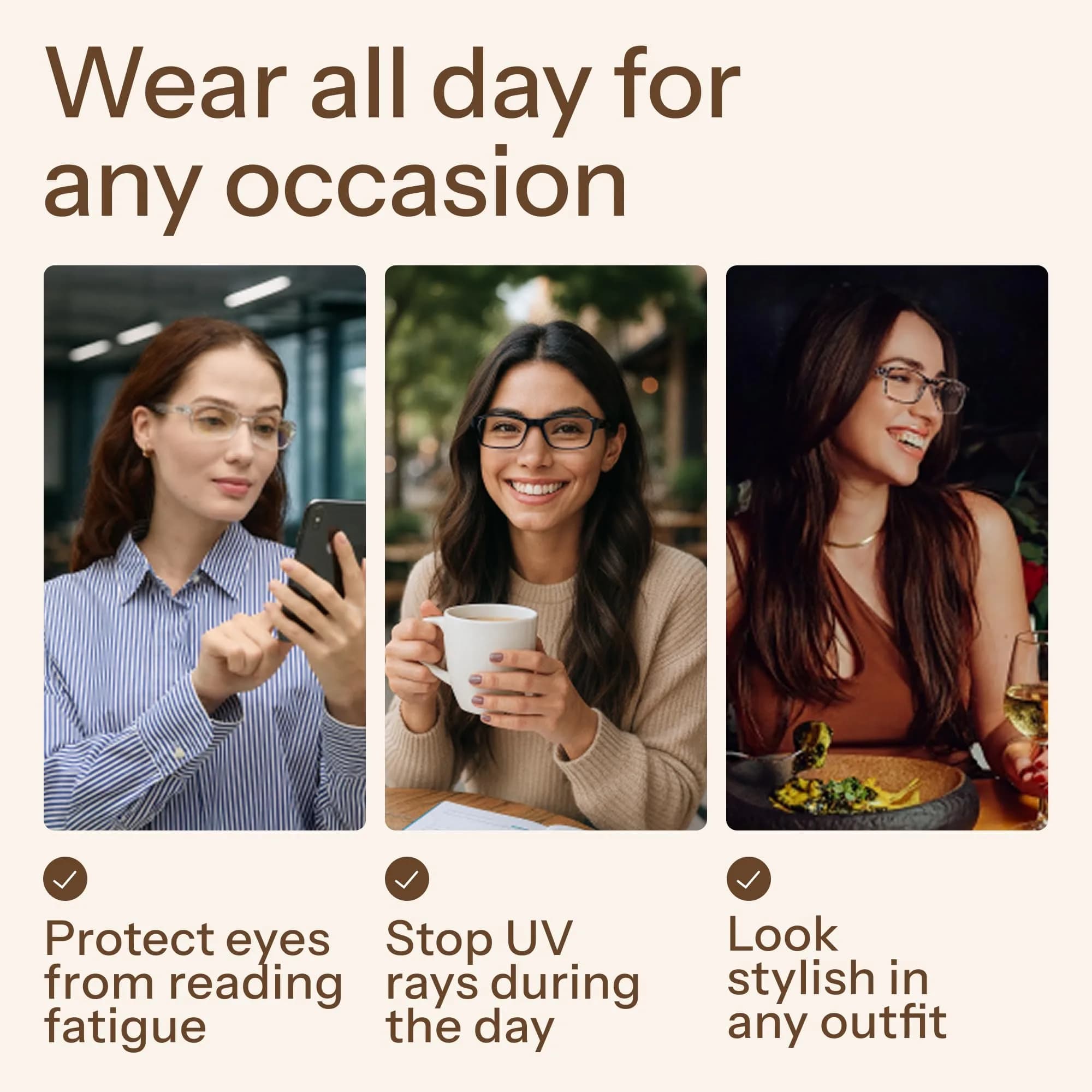 Gaoye 5-Pack Reading Glasses with Blue Light Filter 2.5 Diopter | Unisex Adult Classic Full Rim TR90 Frame - view 7