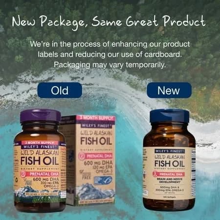 Wiley's Finest Wild Alaskan Fish Oil Prenatal DHA, 120 Count | Supports Baby Brain & Eye Development thumbnail 13