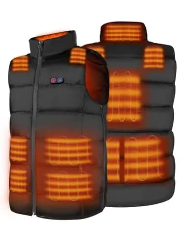 DR.PREPARE USB Electric Heated Vest L-XL Black | 10 Heating Zones for Winter Warmth thumbnail 1