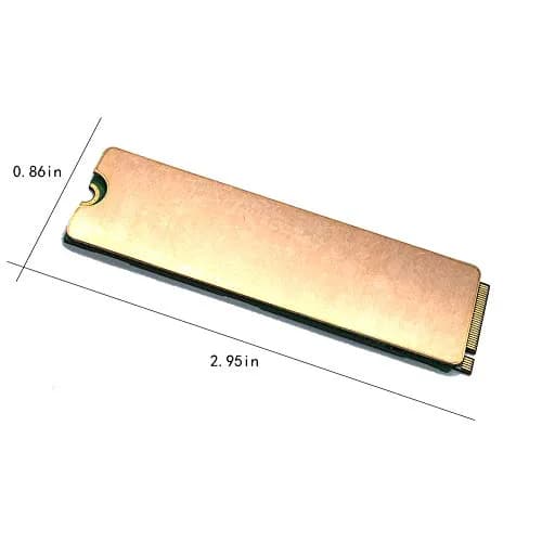 SGTKJSJS Copper M.2 NVMe SSD Heatsink with Nano Thermal Pads (2pcs, 22x80mm) | Cools SSDs for Laptops & Desktops thumbnail 2