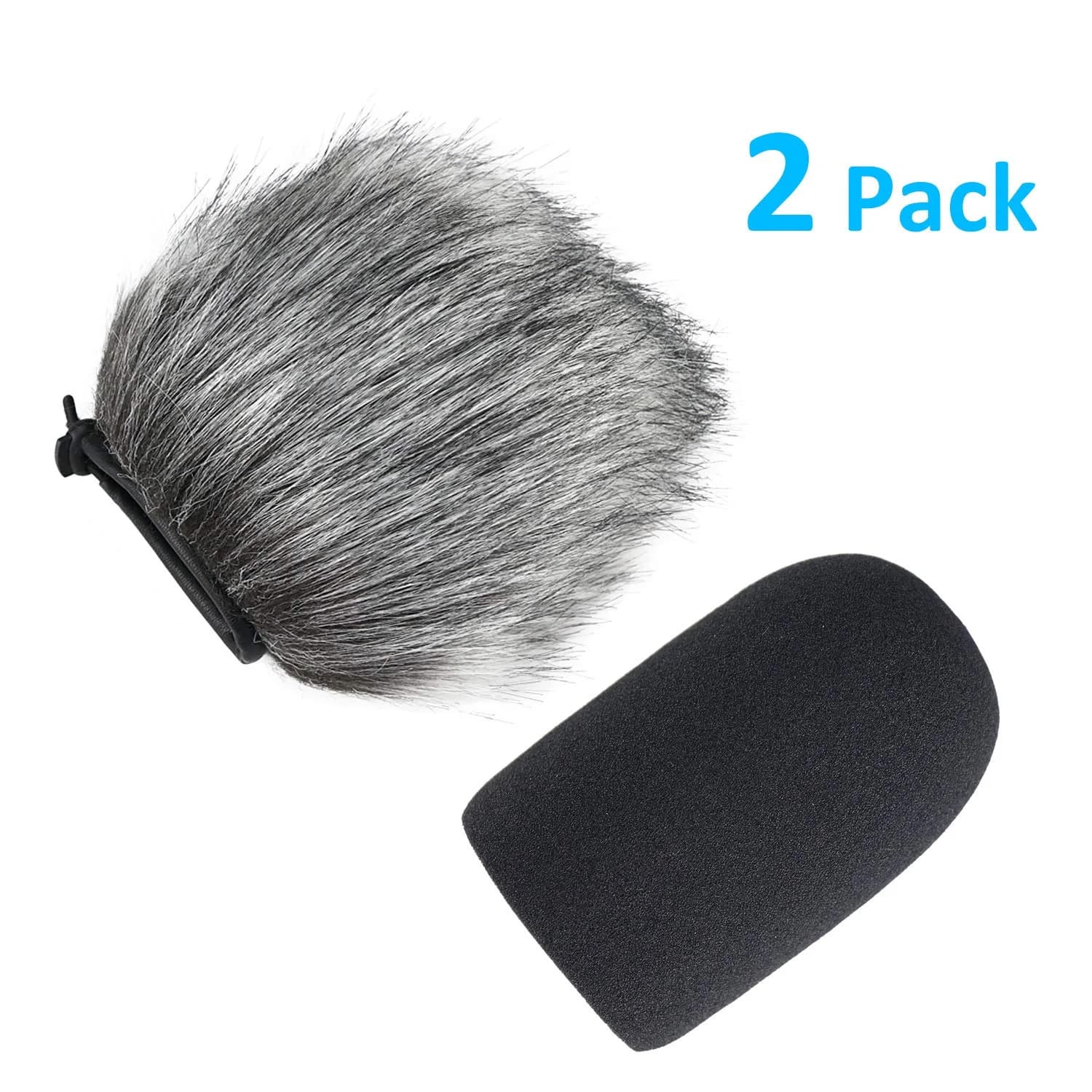 SUNMON FurFoamKit Windscreen and Foam Cover for Audio-Technica AT2020, AT2020USB, AT2020USB+ Microphones (2 Pack) - view 2