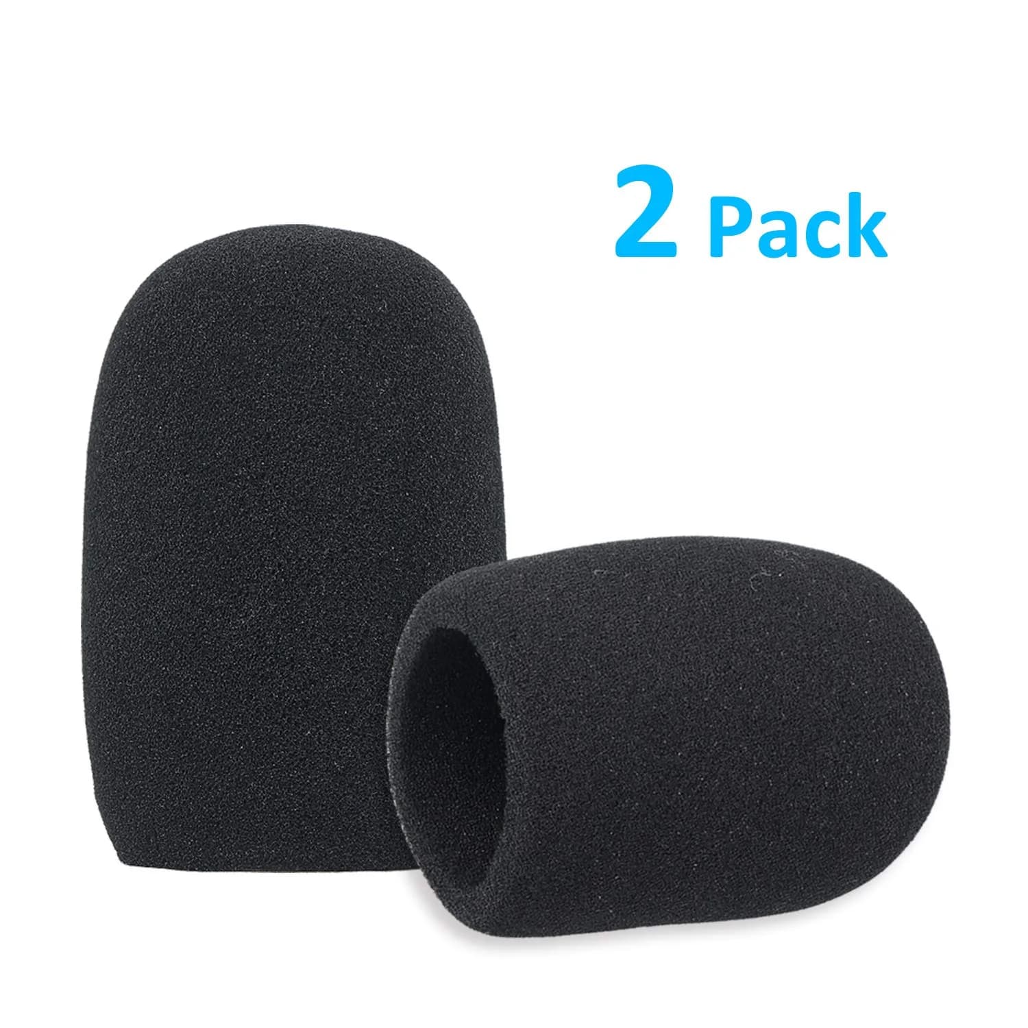 SUNMON Windscreen Foam Cover for Audio-Technica AT2020, AT2020USB, AT2020USB+ Microphones (2-Pack, Black) - view 3