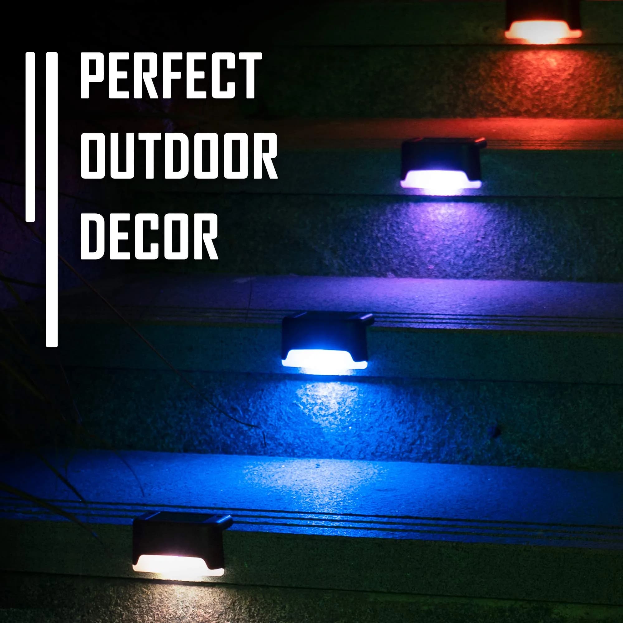 Solpex Solar Deck Lights Outdoor 16 Pack Warm White LED | 8.8 cm (3.46 in) Length - view 2