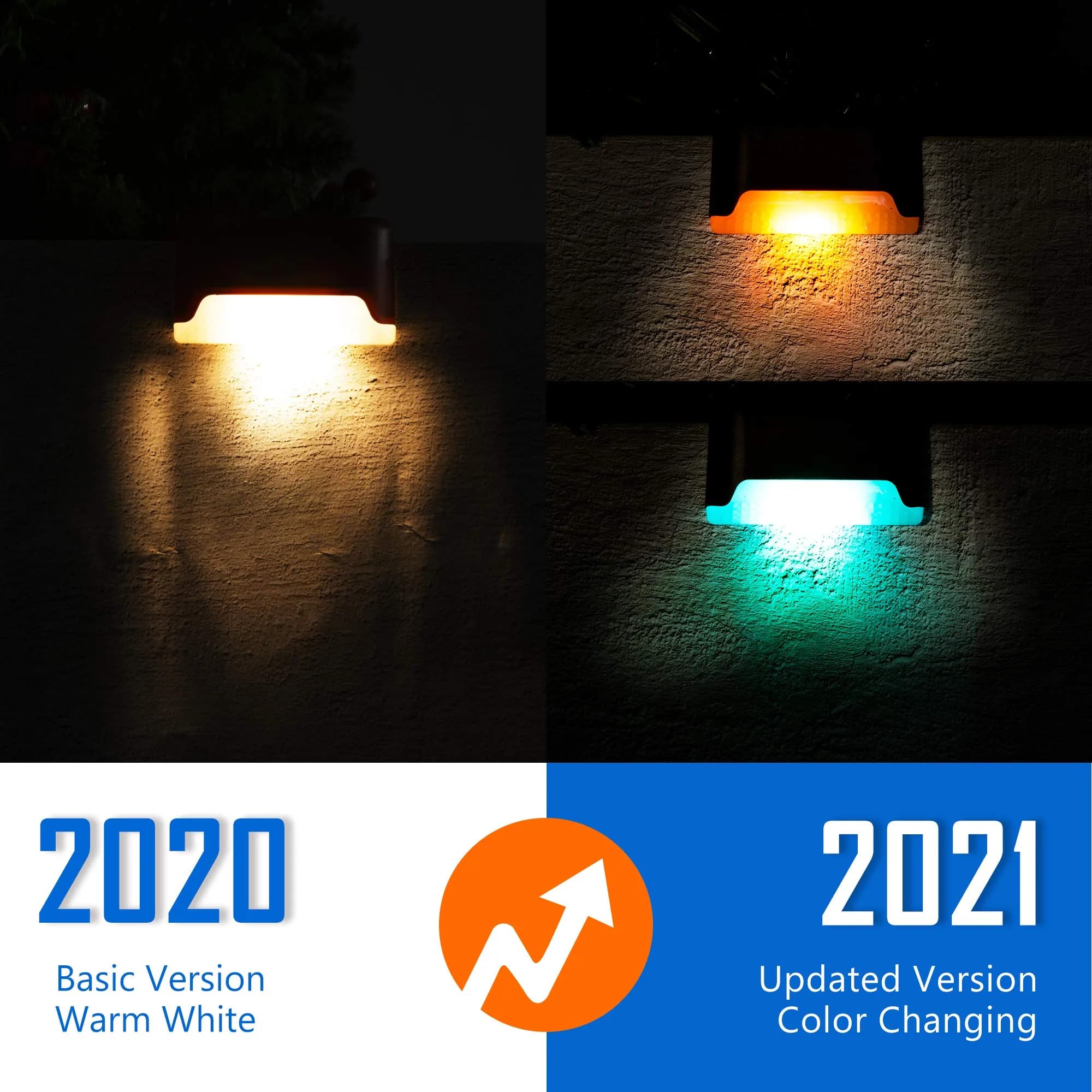 Solpex Solar Deck Lights Outdoor 16 Pack Warm White LED | 8.8 cm (3.46 in) Length - view 3