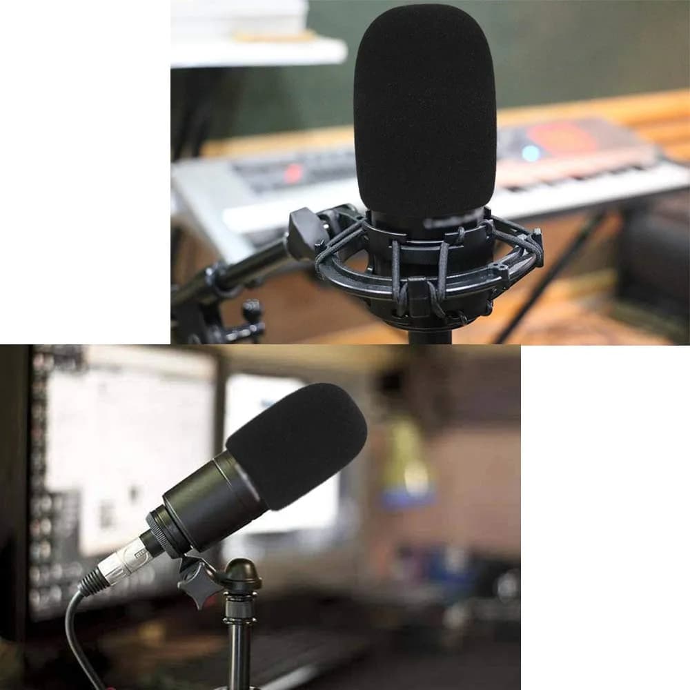 SUNMON Foam Windscreen Cover for Audio-Technica AT2020, AT2035, AT2050, ATR2500 Microphones (Black) - view 4