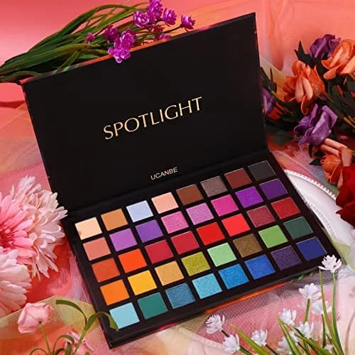 UCANBE Spotlight Eyeshadow Palette 40 Colors | Matte Shimmer Makeup with 1g Pans thumbnail 7