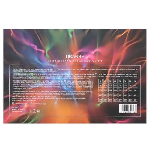 UCANBE Spotlight Eyeshadow Palette 40 Colors | Matte Shimmer Makeup with 1g Pans thumbnail 9