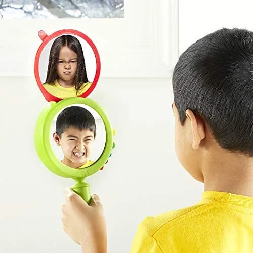 hand2mind See My Feelings Mirror Set of 4 | Emotional Development Toys for Toddlers & Kids thumbnail 5