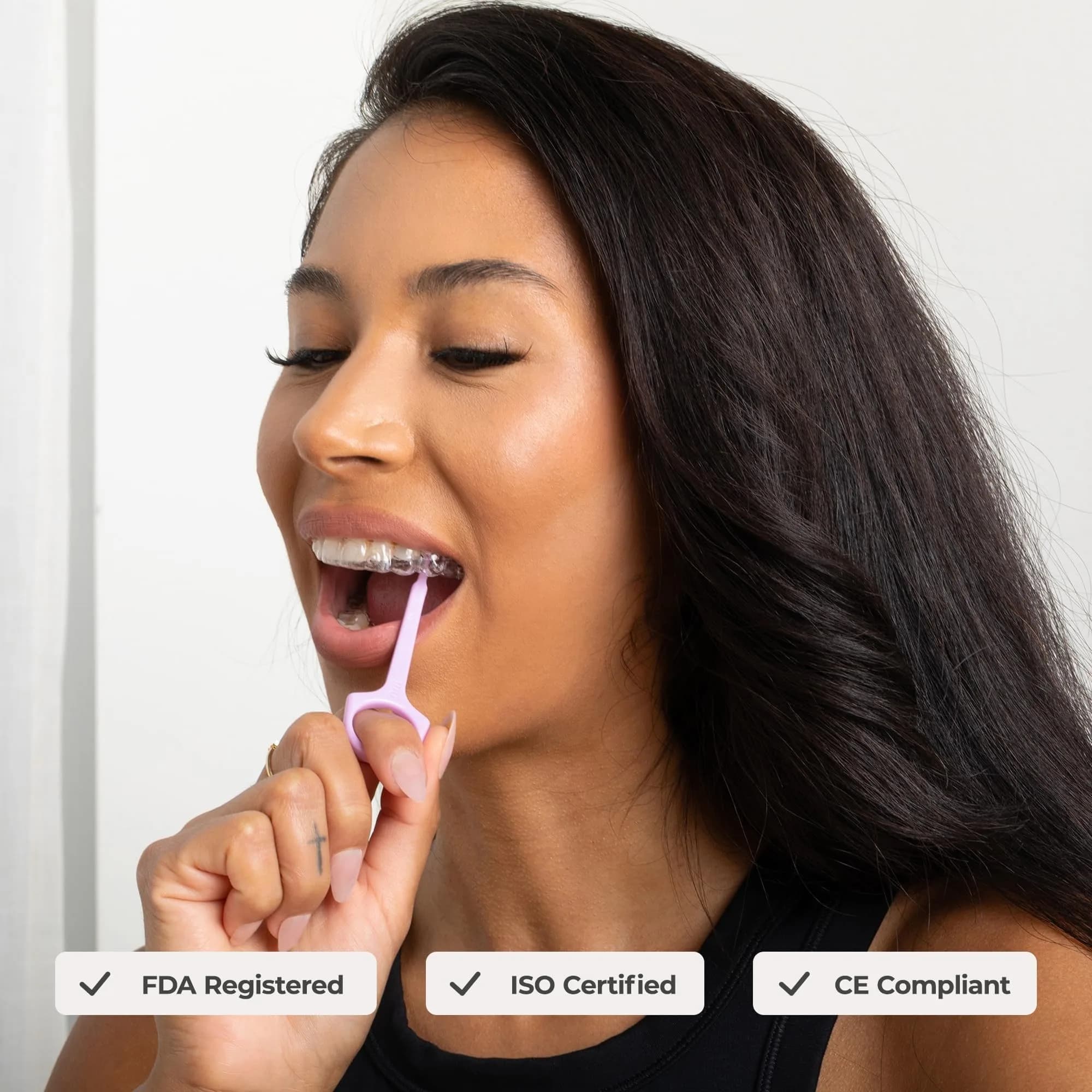 The Pultool Aligner Removal Tool 2 Pack Pink | Hygienic & Easy Orthodontic Accessory - view 5