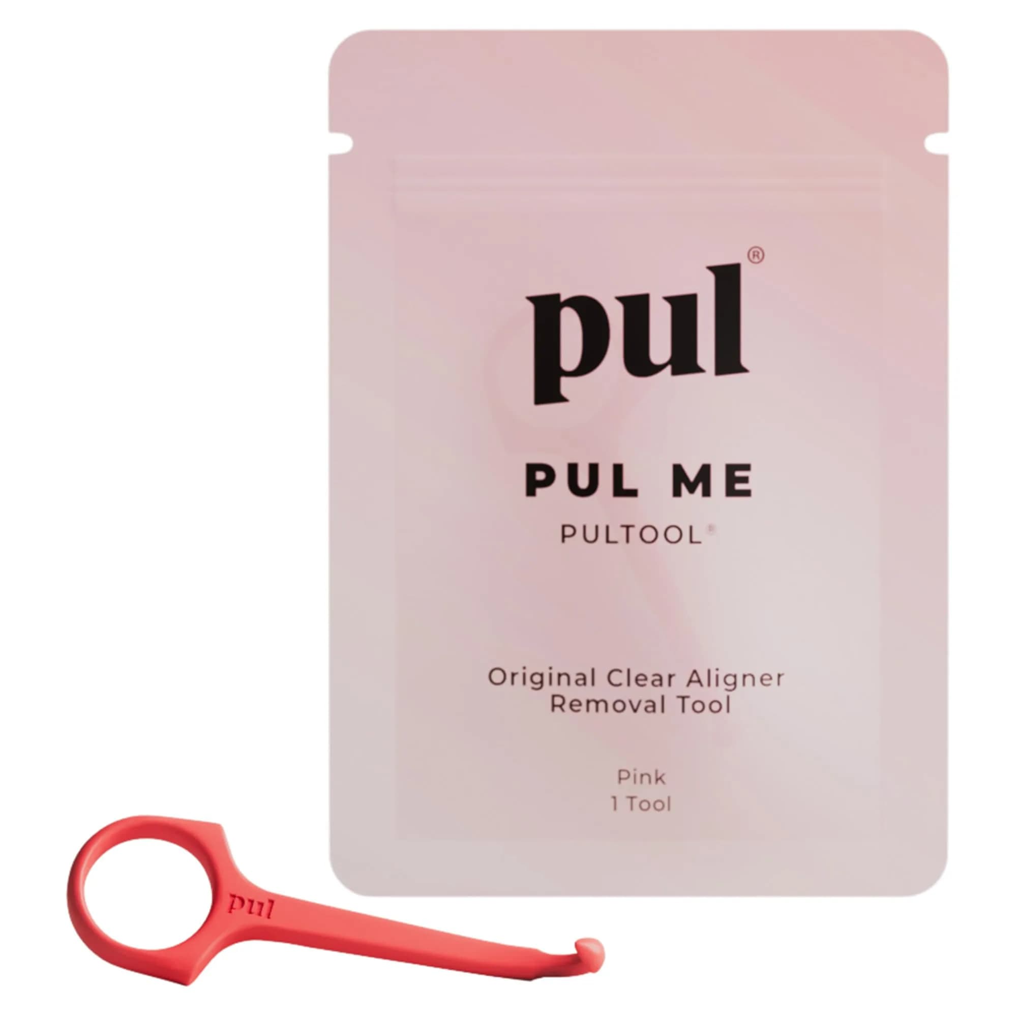 The Pultool Aligner Removal Tool Pink | Hygienic & Easy Removal for Clear Aligners & Retainers - main product image