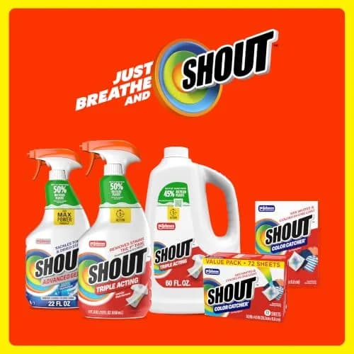 SHOUT Color Catcher Sheets for Laundry, Prevents Color Runs, 288 Total Sheets | 288 Count (Pack of 4) thumbnail 9