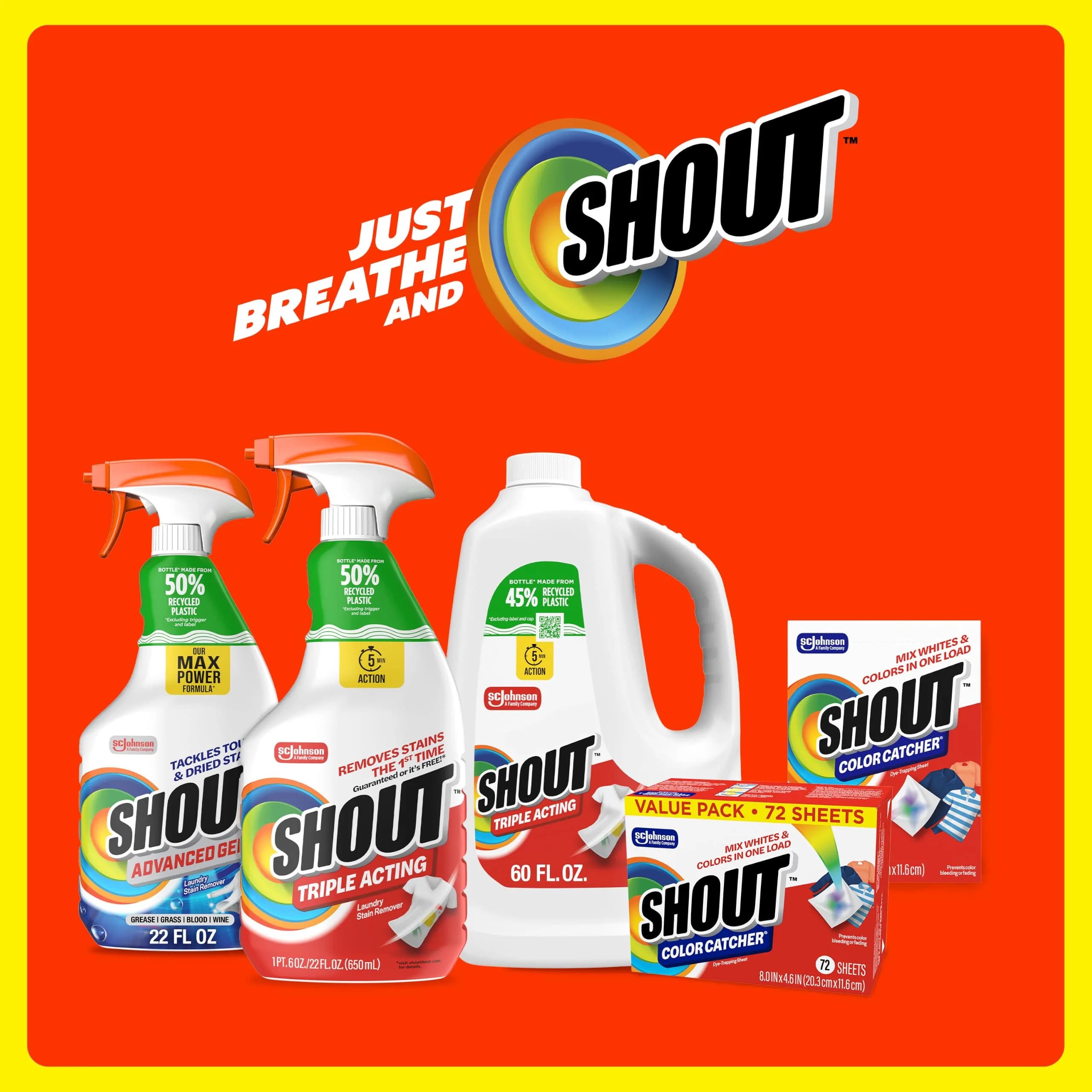 SHOUT Color Catcher Sheets for Laundry, Prevents Color Runs, 288 Total Sheets | 288 Count (Pack of 4) - view 9