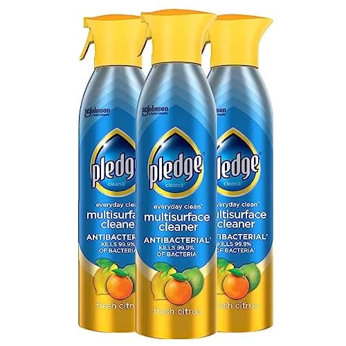 Pledge Antibacterial Multisurface Cleaner Spray 9.7 oz | Fresh Citrus, Kills Bacteria* Effortlessly thumbnail 1