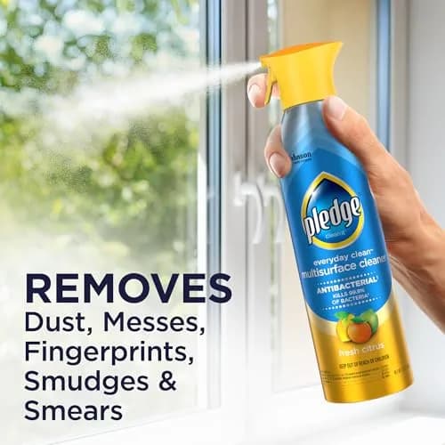 Pledge Antibacterial Multisurface Cleaner Spray 9.7 oz | Fresh Citrus, Kills Bacteria* Effortlessly thumbnail 3