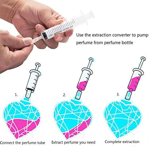 MUB Perfume Refill Pump Syringe with Extraction Adapter, 10ml Capacity, 5-Pack | For Travel Atomizer Refills thumbnail 4