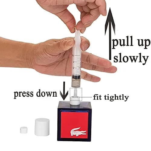 MUB Perfume Refill Pump Syringe with Extraction Adapter, 10ml Capacity, 5-Pack | For Travel Atomizer Refills thumbnail 6