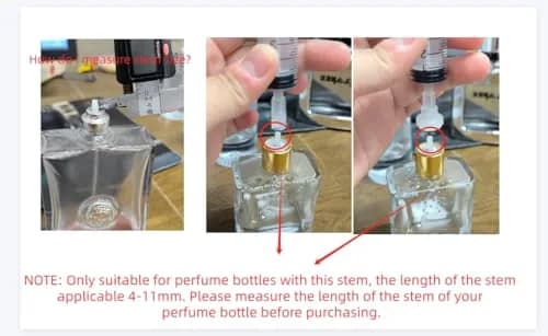 MUB Perfume Refill Pump Syringe with Extraction Adapter, 10ml Capacity, 5-Pack | For Travel Atomizer Refills thumbnail 2