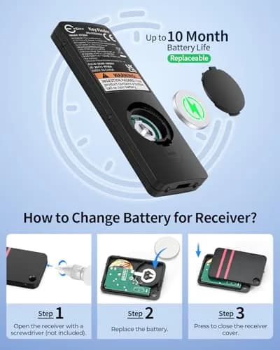 Esky Key Finder with 2 Transmitters and 6 Receivers | RF Tracking for Keys, Wallets, Remotes thumbnail 4