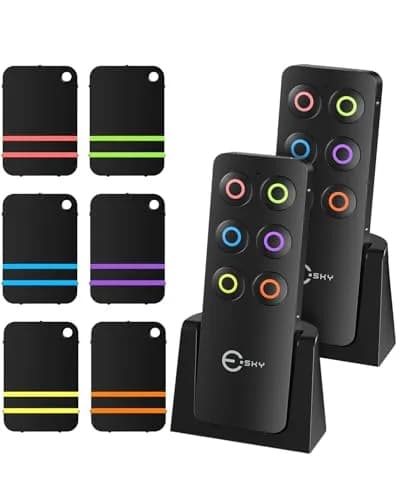 Esky Key Finder with 2 Transmitters and 6 Receivers | RF Tracking for Keys, Wallets, Remotes thumbnail 1