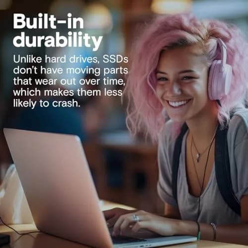 Crucial BX500 1TB 3D NAND SATA 2.5-Inch Internal SSD | Boosts System Speed thumbnail 2