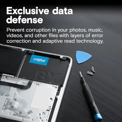 Crucial BX500 2TB 3D NAND SATA 2.5-Inch Internal SSD (2TB / 1.83 TiB) | Boost System Speed & Battery Life thumbnail 4