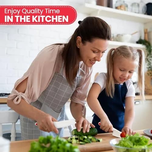 Zulay Kitchen 3-Piece Kids Knife Set for Real Cooking & Baking | Safe, Child-Friendly & Easy to Clean thumbnail 6