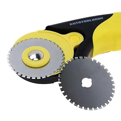 AUTOTOOLHOME 45mm Perforation Rotary Cutter Blades | 5PCS Skip Stitch Blades for Quilting & Crafts thumbnail 3
